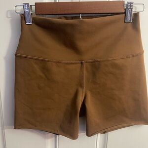 ALO Yoga Brown Bike Shorts